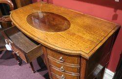 Antique English Satinwood And Mahogany Sideboard  