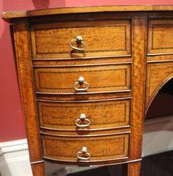 Antique English Satinwood And Mahogany Sideboard  