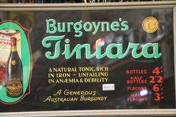  Framed  Australian Burgoyneand39s Tintara Burgundy Sign