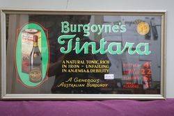  Framed  Australian Burgoyneand39s Tintara Burgundy Sign