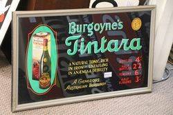  Framed  Australian Burgoyneand39s Tintara Burgundy Sign