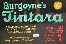  Framed  Australian Burgoyneand39s Tintara Burgundy Sign