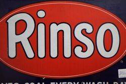 A Genuine Rinso Enamel Advertising Sign 