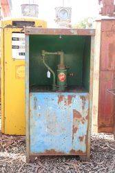 Vintage Single Pump Bread Bin Oil Cabinet 