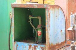 Vintage Single Pump Bread Bin Oil Cabinet 