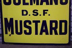 Colmanand39s DSF Mustard Enamel Advertising Sign  