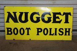 Nugget Boot Polish Enamel Advertising Sign  #