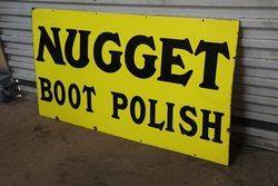 Nugget Boot Polish Enamel Advertising Sign  