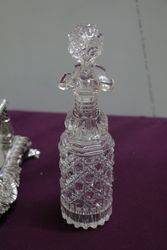 Silver Plated 6 Bottle Cut Glass Tantalus