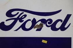 Ford Double Sided Enamel Advertising Sign 