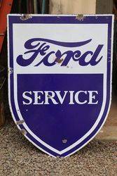 Ford Double Sided Enamel Advertising Sign 