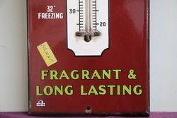 Sweet Rosemary Tobacco Enamel Advertising Thermometer Sign 