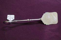 Vintage Silver Plate Cake Serving Tongs 