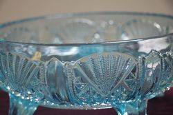 1930and39s Blue Glass Bowl 