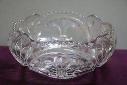 Art Deco Clean Glass Bowl C1930 