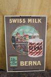 Berna Swiss Milk Shop Advertising Display Card.