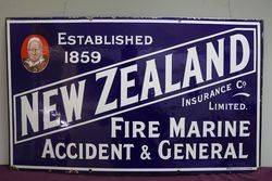 New Zealand Insurance co Ltd Enamel Sign 