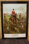 Burton Family Butcher Framed Pictorial Calendar.