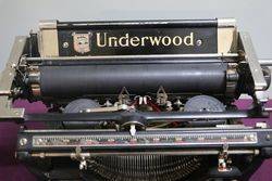 Antique Underwood Standard Typewriter Number 3  