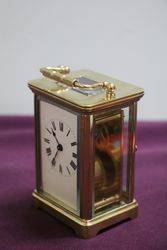 A Small Antique French Brass Carriage Clock  