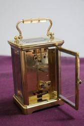 A Small Antique French Brass Carriage Clock  