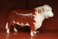 Beswick Earlier Version Hereford Bull Model 949 