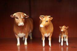 Beswick Guernsey Family BullCowCalf Designer Colin 