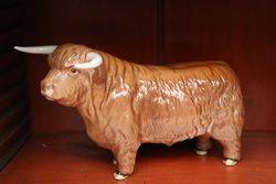 Beswick Highland Cattle Family BullCowCalf 