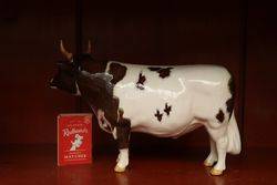 Early Beswick Family Of 3 Ayrshire Cattle BullCowCalf 