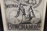 Classic Original Framed Bingham +Co Advertising Cycles  Print