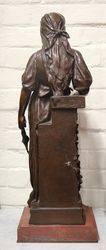 Stunning Antique Female Bronze Signed Marioton 