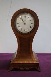 Early 20th Century Inlaid Mahogany Mantle Clock 8 Day 