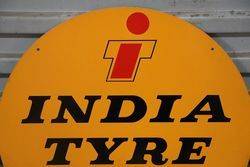 Round India Tyre Stockist Advertising Sign 