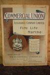 Commercial Union Insurance Advertising Display Card.