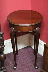 Small Round Mahogany Table 