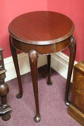 Small Round Mahogany Table 