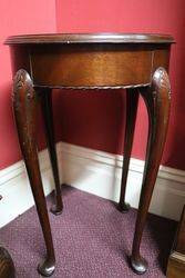 Small Round Mahogany Table 