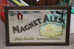 Magnet Ales Mirror Wooden Framed Sign 