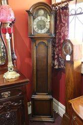 Early C20th Oak Long Case Clock With 8 Day 1/4 Hour Movement #