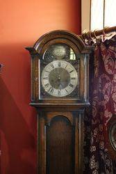 Early C20th Oak Long Case Clock With 8 Day 14 Hour Movement 