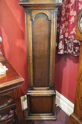 Early C20th Oak Long Case Clock With 8 Day 14 Hour Movement 