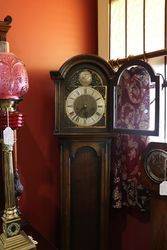 Early C20th Oak Long Case Clock With 8 Day 14 Hour Movement 
