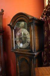 Early C20th Oak Long Case Clock With 8 Day 14 Hour Movement 