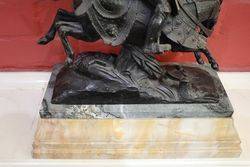 19th Century Bronze +quotThe Death Of Charles The Bold+quot