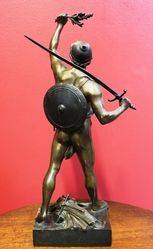 Art Nouveau Bronze Figure of a Gladiator