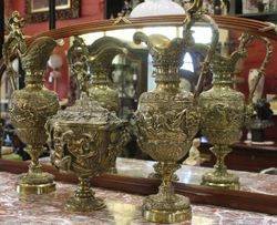 An Antique Bronze 3-Piece Garniture C1850