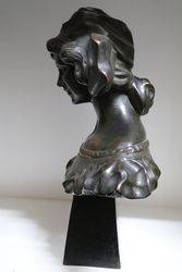 Filled Bronze Bust Signed Kanora Depose