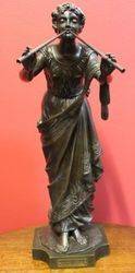 A Genuine Antique Fine Bronze Figure Muse des Bois