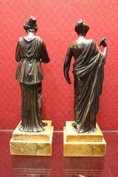 Pair of Classical Bronze Figures