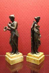 Pair of Classical Bronze Figures